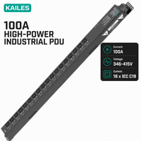 Série de PDU haute puissance KAILES (KLS) - PDU triphasé haute puissance 100A avec 18 prises pour applications industrielles
