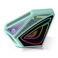 Gaming Internet Cafe E-sports Hotel Desktop Wall-mounted Irregular Case ARGB Colorful Light Panel ATX Full Tower Computer Case