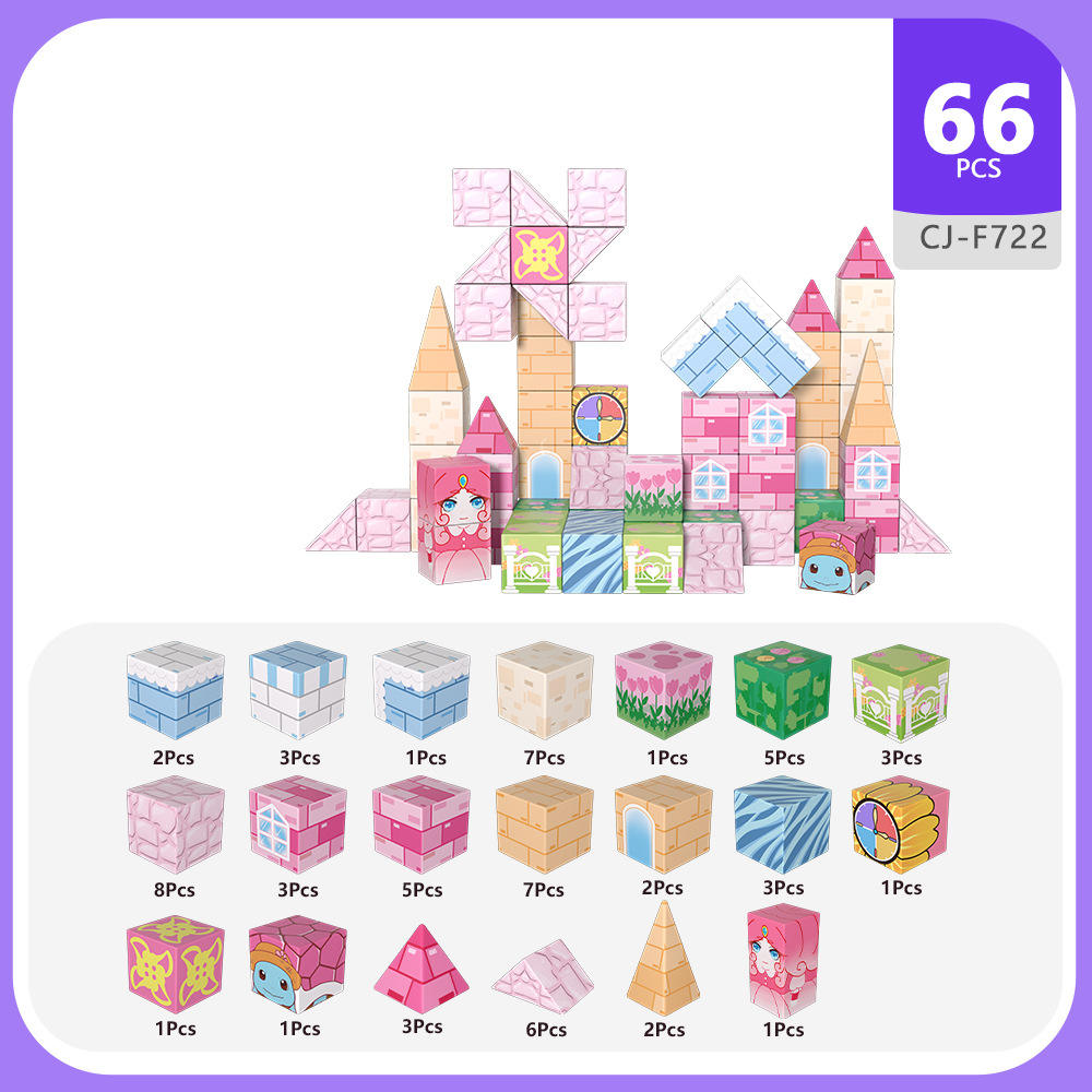 F722 Rose Castle-66Pcs