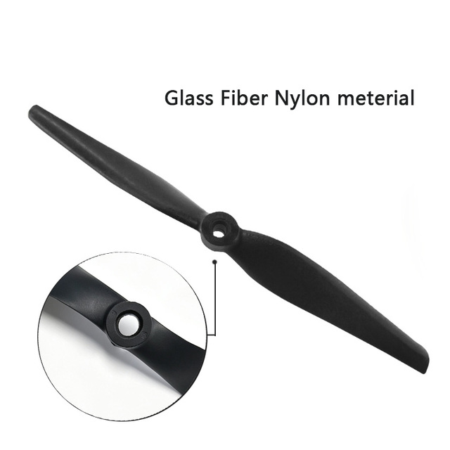 7x12 7x10 7x7 7x5 Positive & Reverse Composite High-Efficiency 2 Blade Propeller Black Carbon Fiber Reinforced Propeller CW+CCW