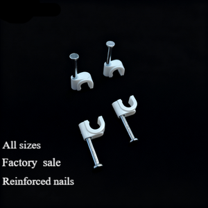 Chine Coaxial En Plastique Cercle Câble Clips Clou Murs Électrique Fil Clips Organisateur <span class=keywords><strong>Attache</strong></span> 4/6/8/10/12/20/25mm 100pcs 5000pcs - Product Image 5