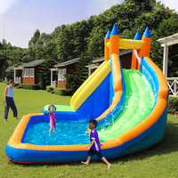 Château gonflable personnalisé pour enfants, avec toboggan, pour usage domestique, en tissu Oxford 420D+840D, facile à installer