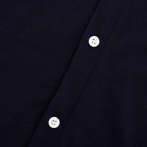 <span class=keywords><strong>Jersey</strong></span> de Manga Larga de <span class=keywords><strong>Lana</strong></span> <span class=keywords><strong>Merino</strong></span> Azul Marino para <span class=keywords><strong>Hombre</strong></span>, Camisa de Botones con Estampado Sólido y Serigrafía - Product Image 4