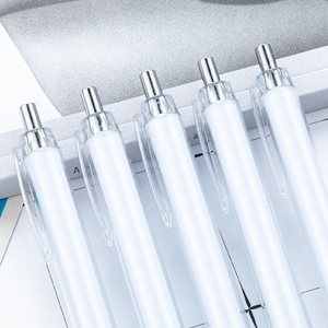 Bolígrafo de Plástico con Punta de 1.0 mm, Tipo de Presión, Manualidades, Diseño de Dibujos Animados, Blanco, Promocional, Publicitario, para Regalo - Product Image 2