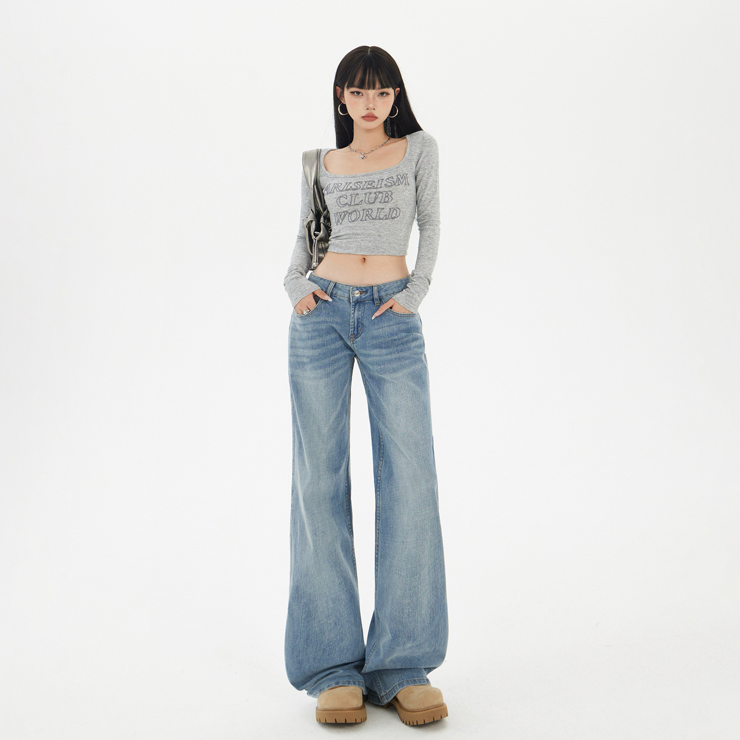Pantaloni blu Vintage