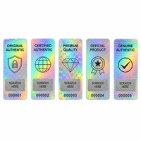 Etiqueta de Seguridad Holográfica Raspable con Número de Serie, Datos Variables y Protección Antifalsificación para Marcas