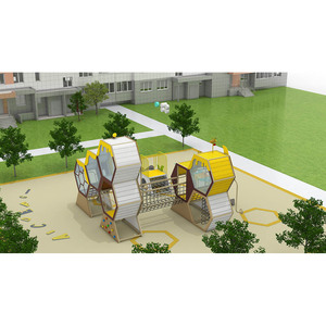 PE Board Kids Garden Play Set con <span class=keywords><strong>parque</strong></span> <span class=keywords><strong>infantil</strong></span> de escalada al aire libre, Tobogán y características del <span class=keywords><strong>parque</strong></span> de atracciones - Product Image 2