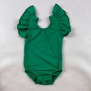 Vêtements pour enfants à volants, justaucorps en coton multicolores pour enfants, justaucorps une pièce pour bébé - Product Image 5