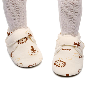 Zapatos de Bebé Recién Nacido de Alta Calidad con Suela de Cuero Genuino y Parte Superior de Algodón Suave - Product Image 2