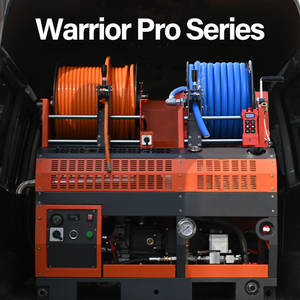 AMJET 4350psi40lpm 500L Réservoir d'eau Machine à jet d'égout télécommandée Machine à nettoyer les canalisations pour les plombiers - Product Image 4