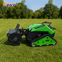 Livraison Gratuite CE EPA Tondeuse Robot Rotative Autonome à Moteur Diesel avec Chenilles en Caoutchouc pour l'Agriculture et Télécommande