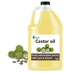 100% naturale puro organico olio di ricino spremuto a freddo di buona qualità olio vettore per la crescita dei capelli e la cura della pelle 1kg di massa OEM/ODM - Product Image 1