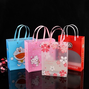 Factory Custom Hot Sale Pvc <b>Plastic</b> Shopping <b>Tote</b> Bag Button Bag Packaging Bag - Product Image 3