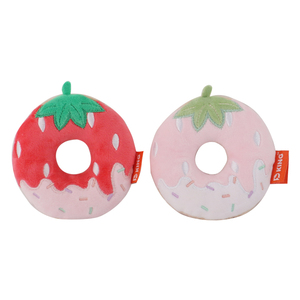 D REI Recheado De Pelúcia Morango Donuts Bolo <span class=keywords><strong>Pet</strong></span> Food Toy <span class=keywords><strong>Dog</strong></span> Squeaky Toy - Product Image 2