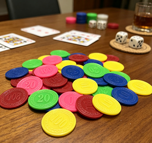 Disque de 37 mm, petite pièce de jeu colorée, accessoires de jouets pour enfants, artisanat en plastique - Product Image 4
