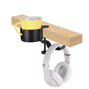 Support de tasse de table en métal robuste et grand format, antidérapant, pour <span class=keywords><strong>bouteille</strong></span> d'eau, accessoires de rangement pour bureau, PC et jeux - Product Image 3