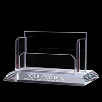 Porte-stylo en cristal K9 personnalisé Honor of Crystal, cadeau pour la Journée des enseignants, décoration de bureau, fournitures de bureau, trophée de bureau, porte-stylo