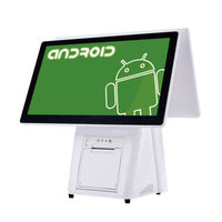 Terminal de point de vente tout-en-un Android 11 avec écran tactile capacitif, imprimante de reçus intégrée 58/80 mm, Bluetooth 5.2/Wi-Fi pour supermarchés