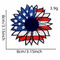 Patchs thermocollants patriotiques drapeau américain, appliques brodées Aigle et étoiles USA pour le 4 juillet, Jour de l'Indépendance, pour vêtements et chapeaux
