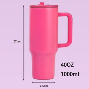Nuevo Vaso Plegable para Auto de 40oz con Pajita, Acero Inoxidable 304, Gran Capacidad de 1000ml, Taza Aislada para Vehículo - Product Image 2