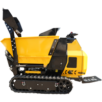 Mini-dumper sur chenilles de 0,8 tonne avec direction hydraulique pour travaux d'ingénierie et de construction routière