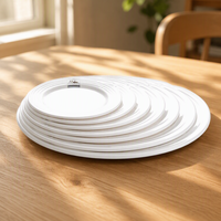 Nouveau design pas cher en gros blanc en plastique mélamine plaques de chargeur de mariage