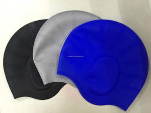 Usine <span class=keywords><strong>de</strong></span> néoprène vente en gros adultes bonnets <span class=keywords><strong>de</strong></span> <span class=keywords><strong>bain</strong></span> en silicone imperméables chapeau <span class=keywords><strong>de</strong></span> <span class=keywords><strong>bain</strong></span> avec protection des oreilles - Product Image 4