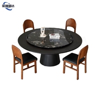 Table à manger rotative et extensible Jinruisheng Daflei en bois massif, style mi-siècle, frêne blanc, mobilier de maison pour petits espaces