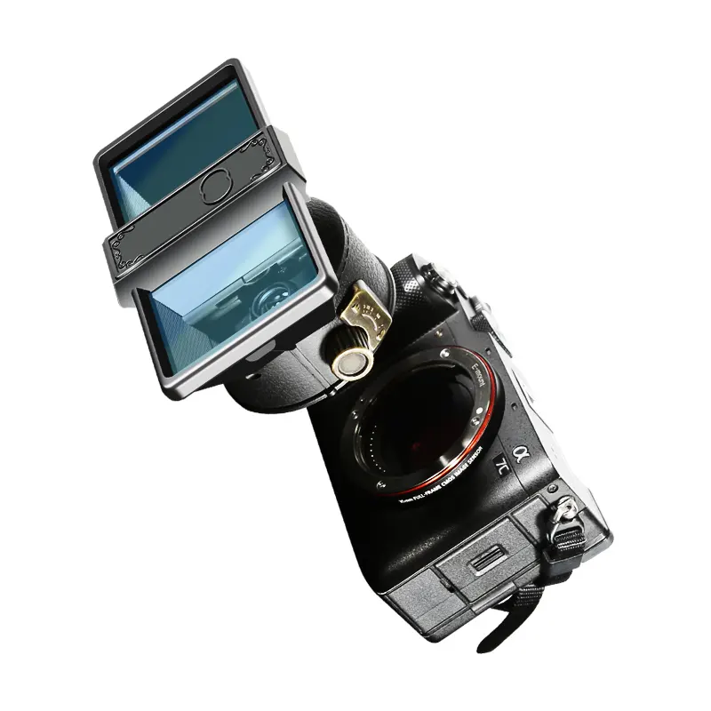 सोनी निकॉन कैनन माइक्रो-मिनिएचर के लिए GiAi डुअल लेंस क्रॉस-लेफ्ट और राइट फॉर्मेट फिक्स्ड फोकस F8 / F5.6 / F4 3D VR कैमरा लेंस
