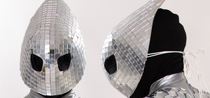 Серебряное блестящее зеркальное боди, сценическое шоу, инопланетянин, отражающее зеркало, мужской костюм, стеклянный костюм для костюмированной вечеринки, Костюм Танцора - Product Image 5