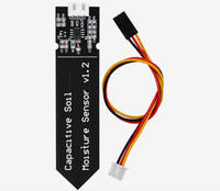 Module capacitif de capteur d'humidité du sol Module de sortie analogique à entrée large 3.3-5.5V pour systèmes d'irrigation basés sur IoT