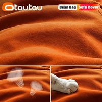 Housse de pouf inclinable rustique OTAUTAU SF011 (housse uniquement, sans rembourrage) – Vente en gros usine, OEM, ODM, personnalisable