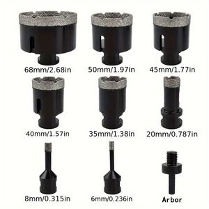 Set di 9 Lame Diamantate Janelai - Materiale Diamantato Resistente, Dimensioni 6-68mm per Taglio di Precisione di Piastrelle in Porcellana - Product Image 2