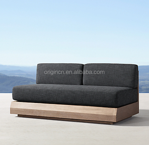 Sofá de Diseño de Lujo para Exteriores, Muebles de Jardín, Sofá Grande en Forma de U, Conjunto de Sofás de Madera de Teca, Muebles de Madera Hechos a Mano - Product Image 3