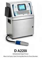 Imprimante jet d'encre reconditionnée D A220i pour l'impression industrielle, machine d'impression de date d'expiration à l'encre noire pour les numéros de série