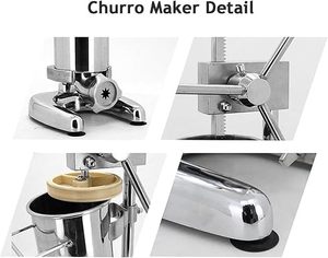 Máquina Manual <span class=keywords><strong>para</strong></span> Hacer Churros Españoles, Churrera, Máquina <span class=keywords><strong>para</strong></span> Hacer Churros <span class=keywords><strong>para</strong></span> Uso Doméstico y Comercial - Product Image 5