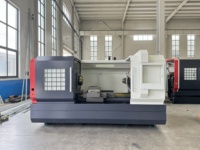 Tour CNC avec outillage motorisé, tourelle motorisée 8 postes, perçage de trous traversants de logements de roulements, fraisage de filetages