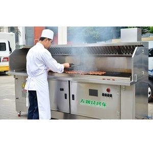Carrito de Barbacoa sin Humo ni Ductos |   Estación de Parrilla con Sistema de Filtración Electrostática y Pulverización de Agua de Doble Etapa para Uso en Interiores y Exteriores - Product Image 3