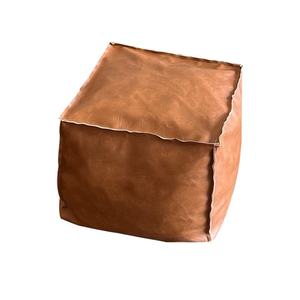 Sgabello contenitore in pelle cerata per soggiorno, ideale per persone che apprezzano il comfort, per riporre <span class=keywords><strong>vestiti</strong></span>, trapunte e oggetti vari, utilizzabile anche come seduta. - Product Image 6