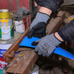 CHANGYING Grip Hand Work Guante En388 Calibre 10 2 Hilos Guantes DE TRABAJO recubiertos de látex Guantes de construcción Hormigón - Product Image 6