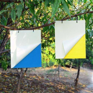Double-Sided Strong Glue Non-Toxic Yellow <b>Sticky</b> Insect Board <b>Fly</b> <b>Trap</b> for Greenhouse Orchard Farm Garden Indoor Outdoor - Product Image 1