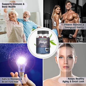 Permen Jeli Shilajit Himalaya Organik Label Pribadi Cepat, Vegan Murni, Memberikan Energi, 60 Buah untuk Usia Paruh Baya & Lansia - Product Image 5