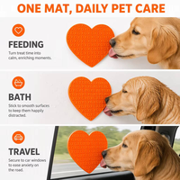 Tapis de léchage pliable en silicone pour animaux de compagnie, qualité alimentaire, distributeur lent anti-étouffement, pour chiens et chats, tapis d'alimentation de voyage sans BPA