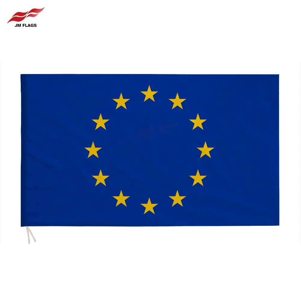 Großhandel 3*5 Ft 100% Polyester Europäische Union Flagge Benutzer definierte Big Banner Europäische Union EU Flaggen