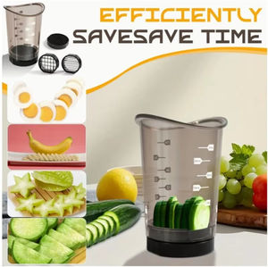 En gros, Coupe-fruits rapide à plaque poussoir pour fraises, bananes et légumes, pour la préparation rapide de salades - Product Image 1