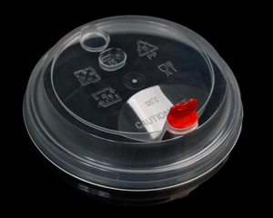 Couvercle de café en plastique transparent à paroi simple, nouveau design, prix avantageux - Product Image 2