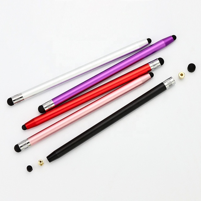 Universal Pencil 2 in 1 Rubber Tips Capacitive Stylus Tablet Touch Screen Pen for iPad iPhone Xiaomi Samsung Tablet Smartphone
