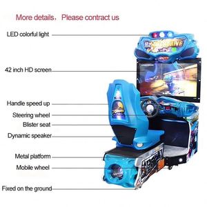 Creatfun New Coin Game H2 Overdrive Driving Race Equipment Water Racing Arcade 550W 220V 1 Player - Product Image 6