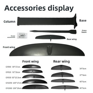 GY1310 Surfboard Hydrofoil Hardboard <span class=keywords><strong>SUP</strong></span> Kompatible Heckflosse Carbonfaser Surfbrett für Kinder Lagerware Großhandel - Product Image 2