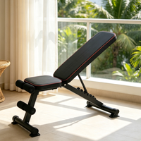 Banc de musculation réglable inclinable, déclinable et plat pour la musculation à domicile